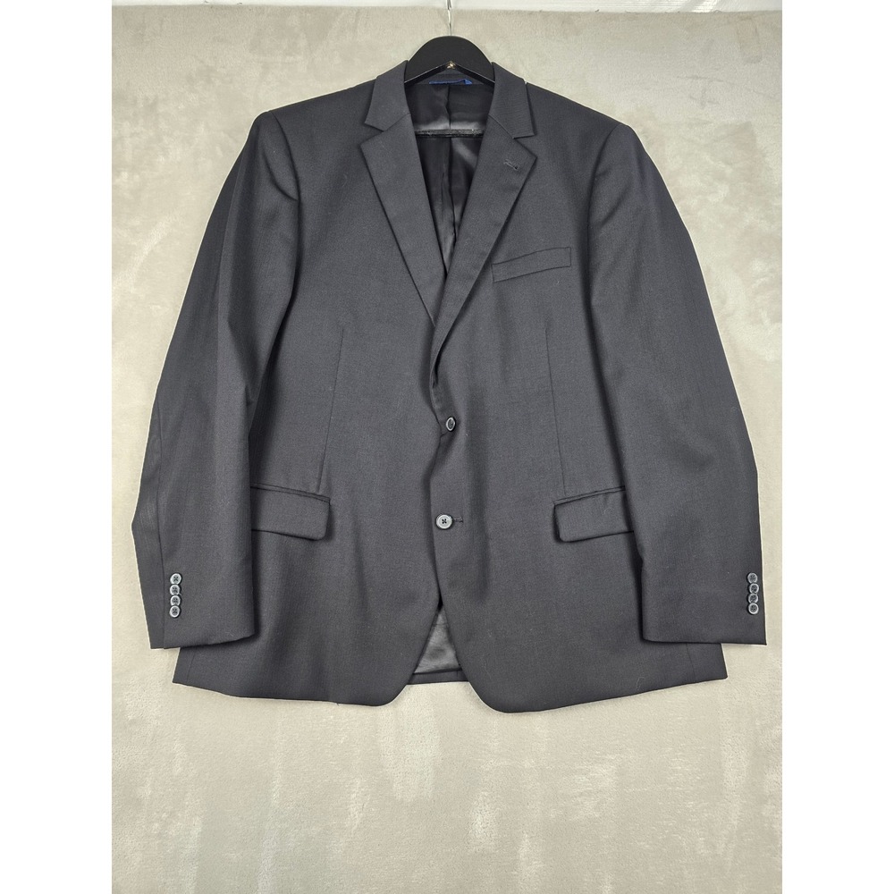 S. Cohen Suit Jacket Mens 46R Black Urgel Performance Blazer Sport Coat Wool